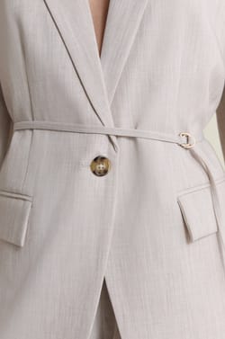 Veste blazer &agrave; nouer;${refinementColor}