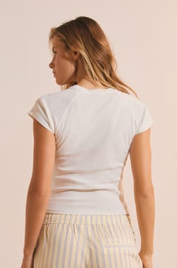 Cotton Pyjama T-shirt with Motifs;${refinementColor}