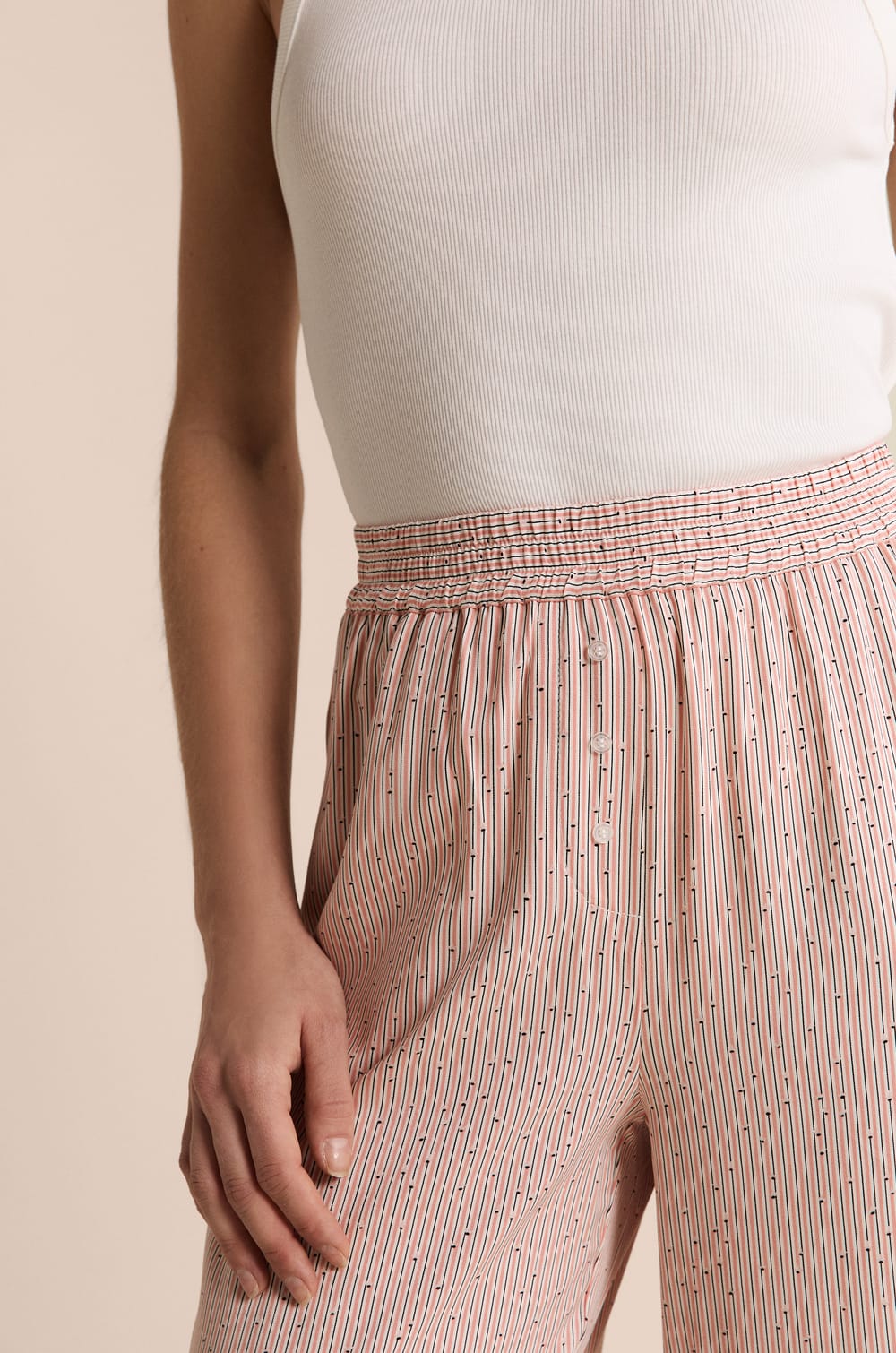 Pantalon de pyjama &agrave; motifs;${refinementColor}