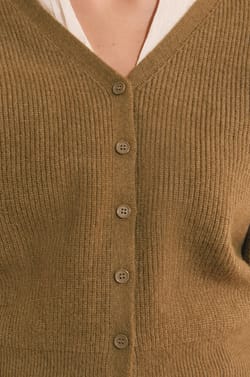 Cardigan col V;${refinementColor}