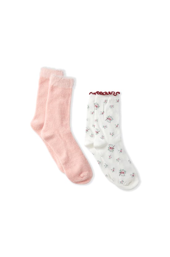 Lot de 2 paires de chaussettes avec coton;${refinementColor}