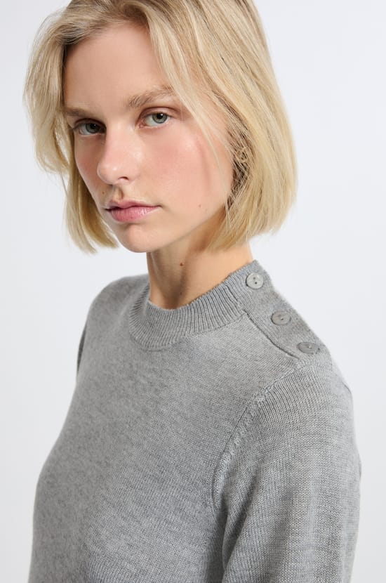 Robe à manches longues avec laine;${refinementColor}
