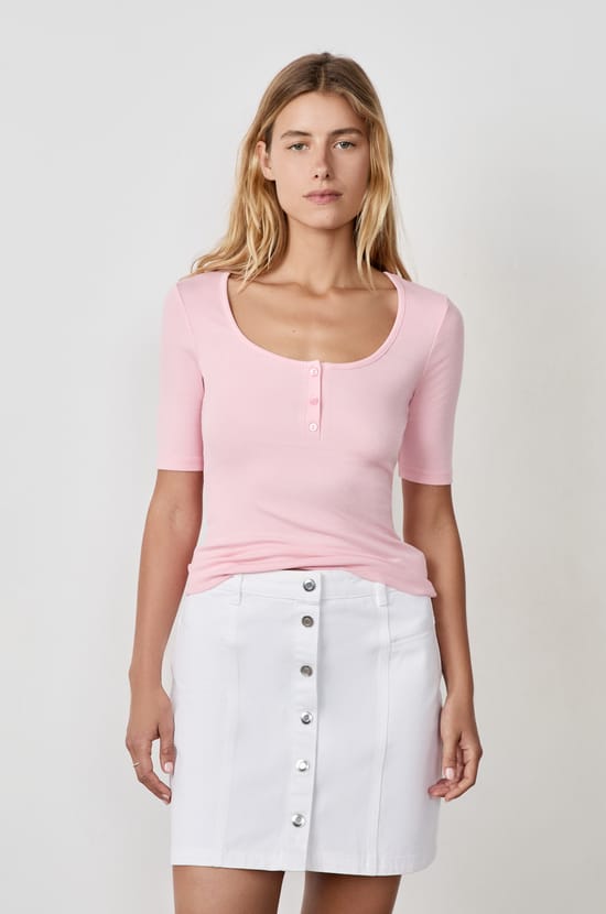 3/4 Sleeve T-shirt;${refinementColor}