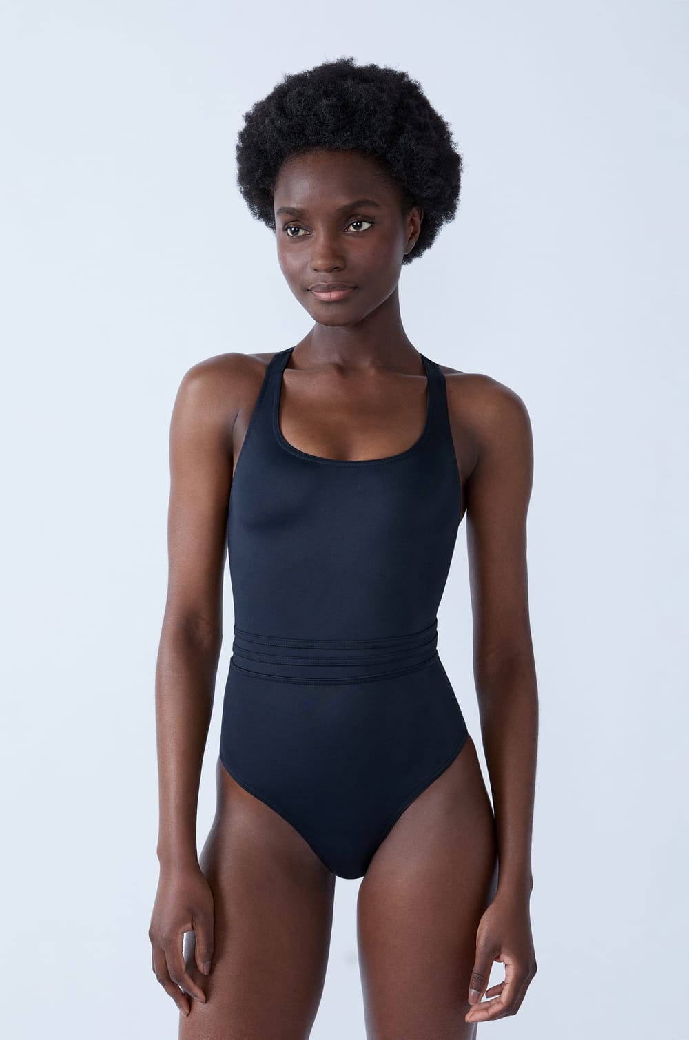 Maillot de bain 1 pièce dos croisé menstruel Smoon;${refinementColor}