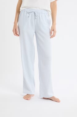 Checkered Cotton Pyjama Trousers;${refinementColor}