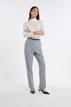 Pantalon habill&eacute; &agrave; rayures;${refinementColor}