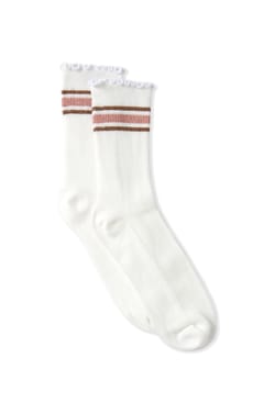 Chaussettes avec coton et paillettes;${refinementColor}