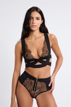 High-Waist Lace Brief;${refinementColor}