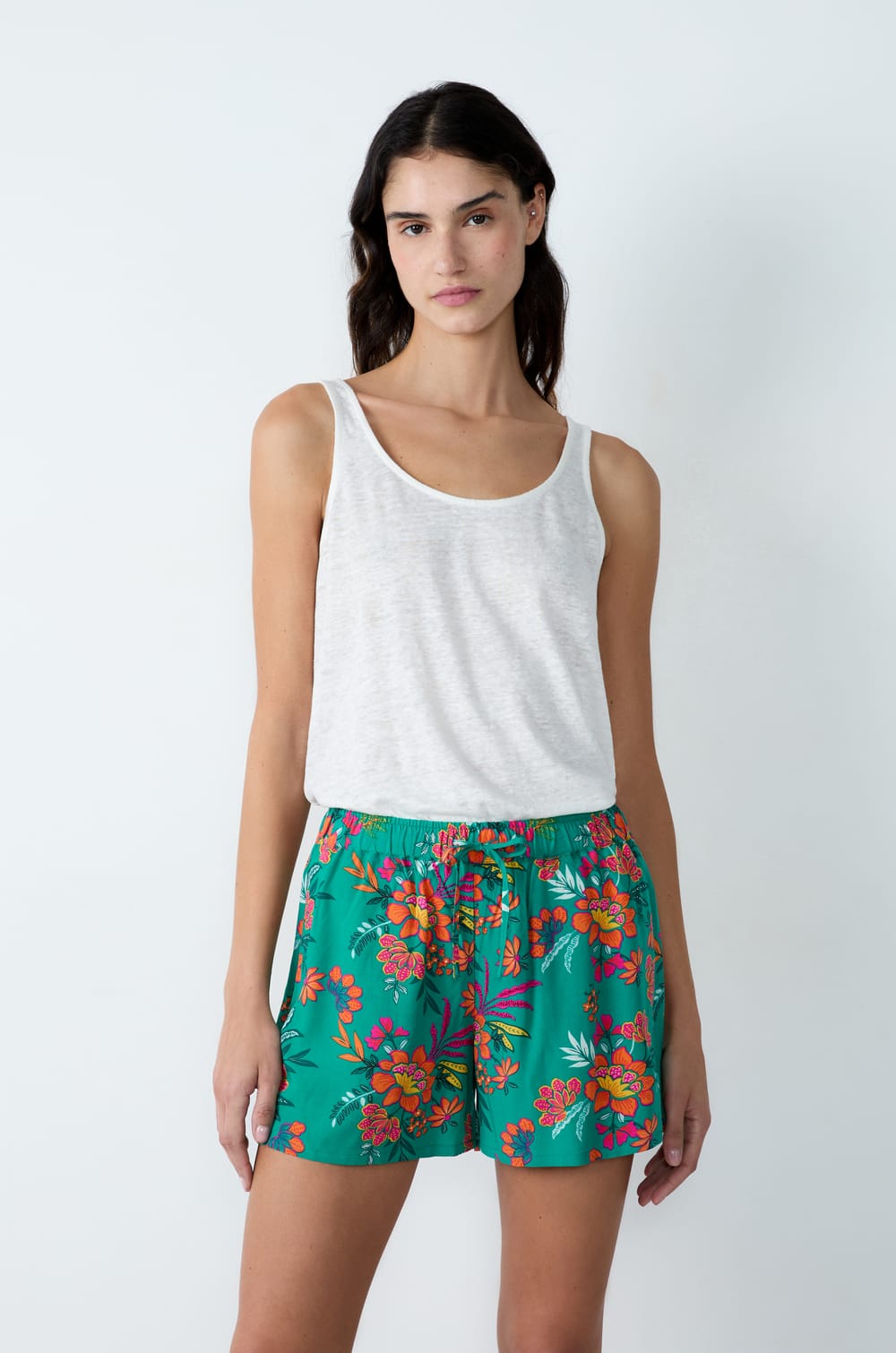 Short de pyjama imprimé;${refinementColor}