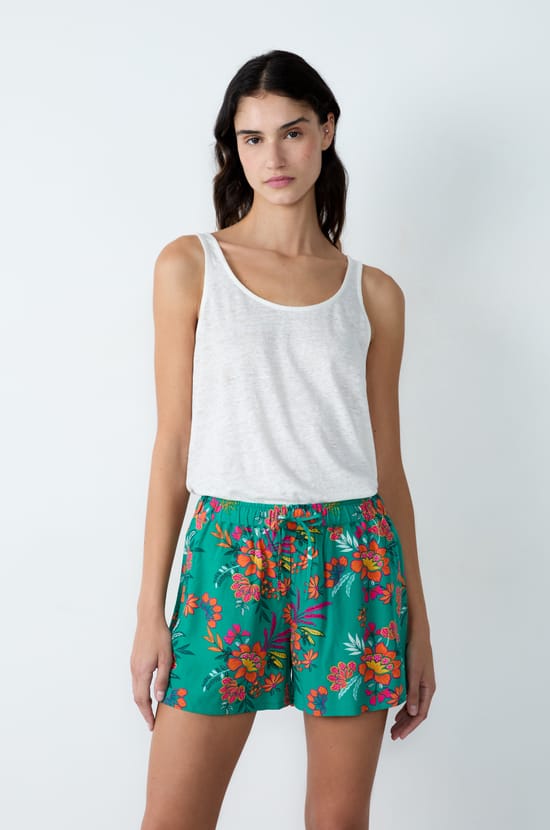 Short de pyjama imprimé;${refinementColor}