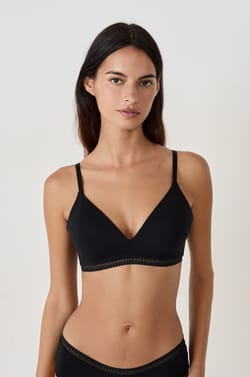 Soutien-gorge sans armatures coques fines en coton;${refinementColor}