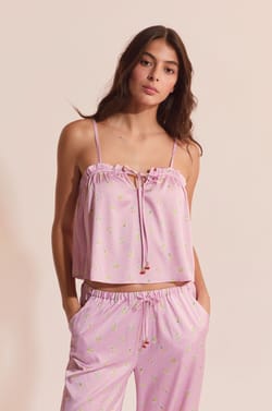 Crop top &agrave; motifs;${refinementColor}