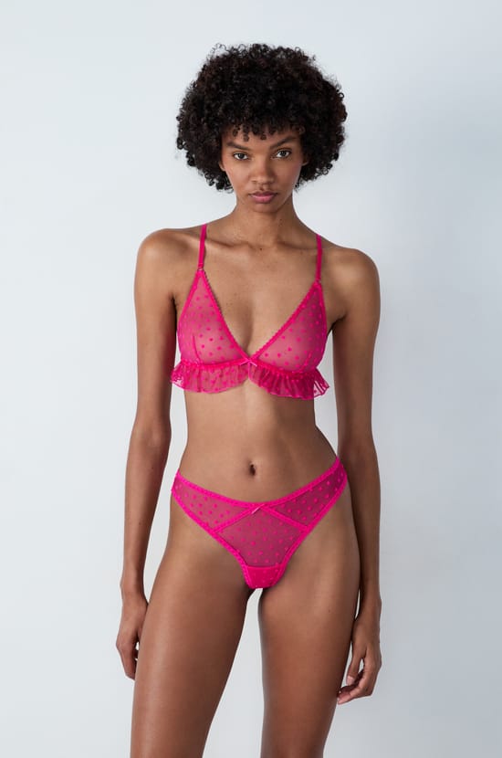 String en tulle imprimé;${refinementColor}