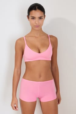 Triangle microfiber bra with removable pads;${refinementColor}
