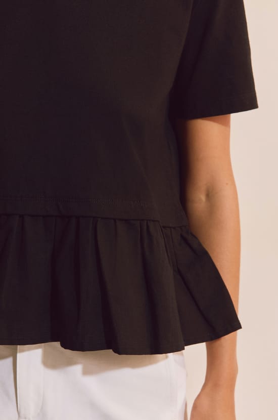 T-shirt manches courtes en coton;${refinementColor}