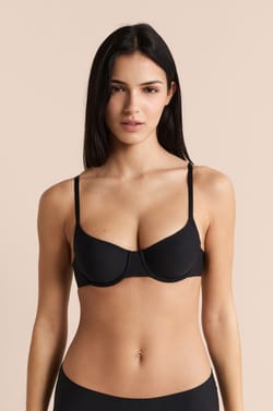 Soutien-gorge corbeille en microfibre;${refinementColor}
