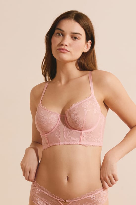 Soutien-gorge bustier avec broderie;${refinementColor}
