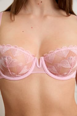 Soutien-gorge N.9 - Balconnet &agrave; broderie c&oelig;urs;${refinementColor}