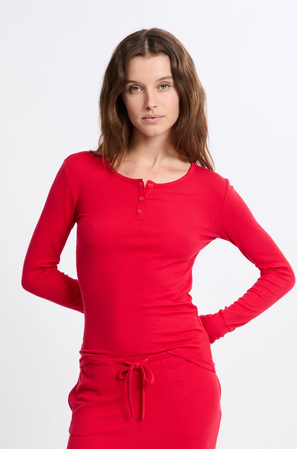 T-shirt de pyjama manches longues;${refinementColor}