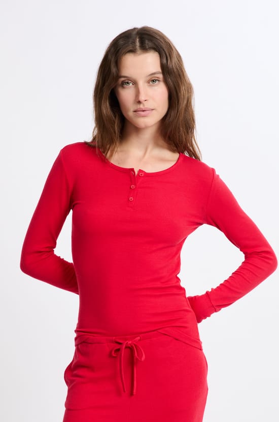 T-shirt de pyjama manches longues;${refinementColor}