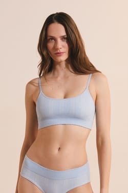 Bralette Bra in Pointelle;${refinementColor}