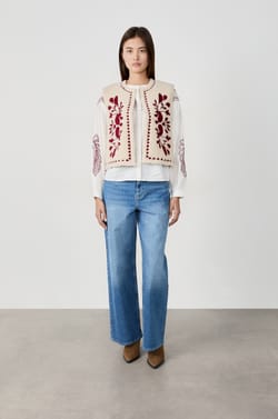 Sleeveless Faux Fur Cardigan;${refinementColor}