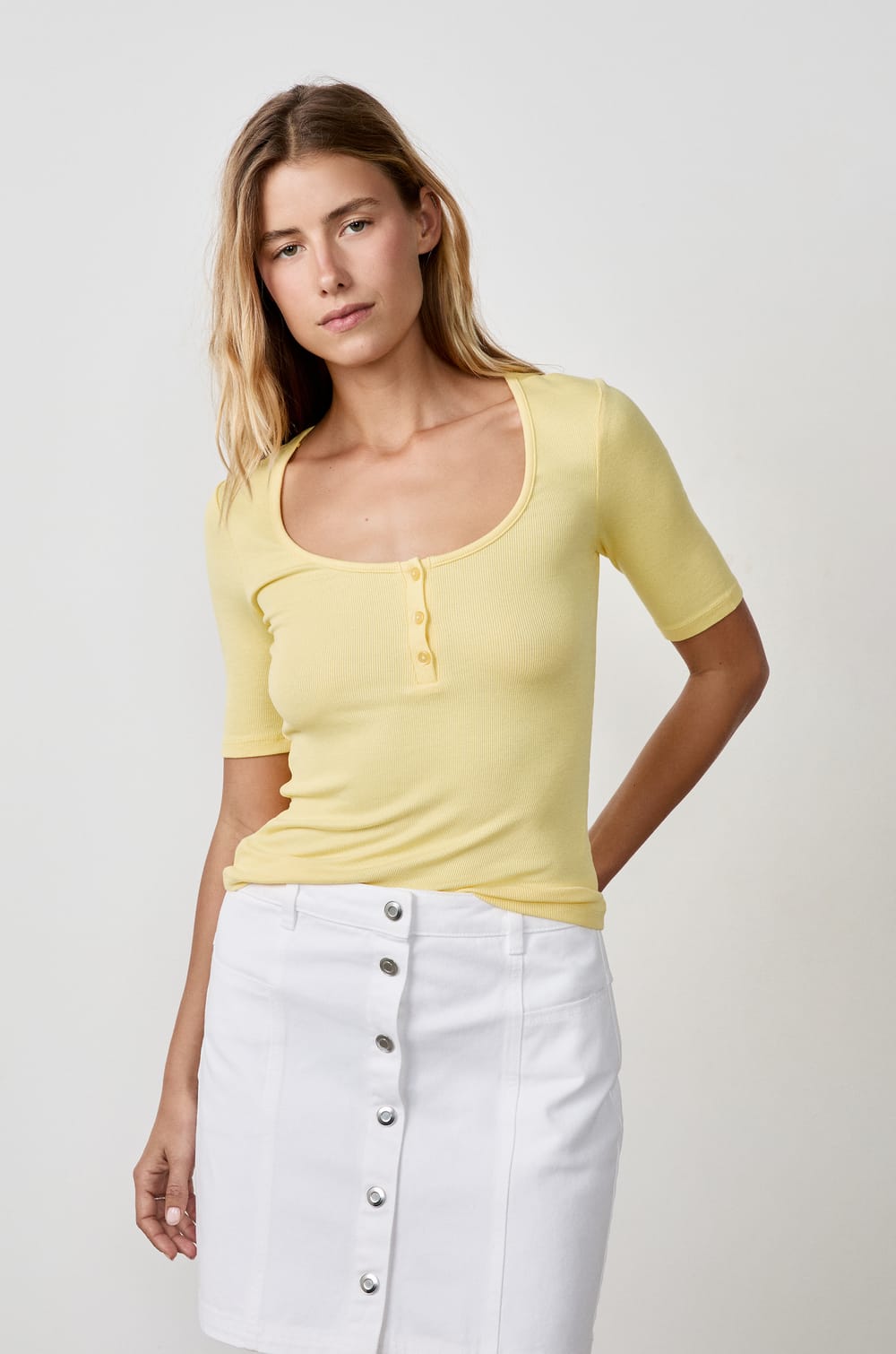 T-shirt  manches 3/4;${refinementColor}