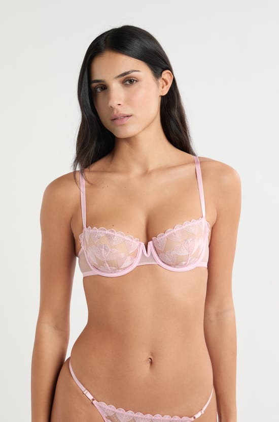 Soutien-gorge N.9 - Balconnet &agrave; broderie c&oelig;urs;${refinementColor}
