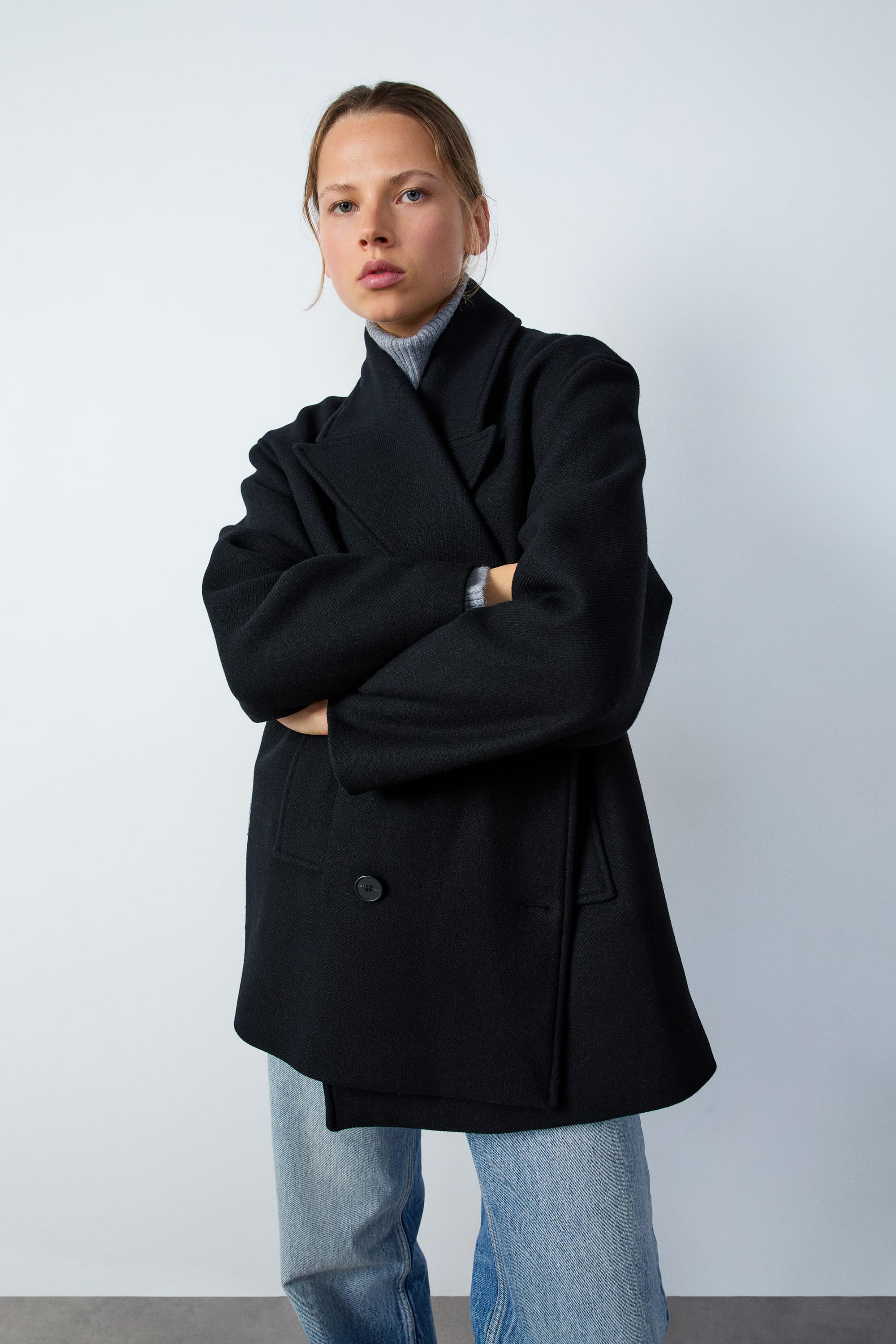 manteau en laine court