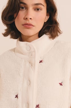 Veste avec motif floral;${refinementColor}