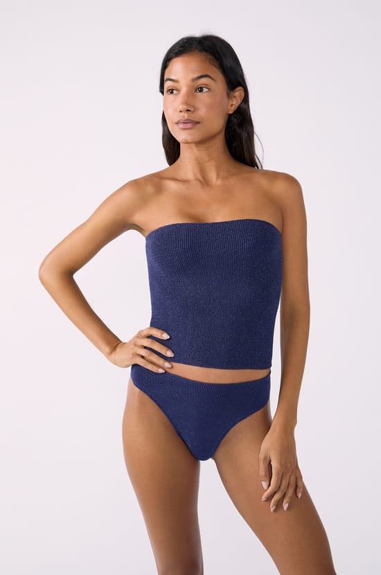 Bikini high leg en matière extensible bas de maillot;${refinementColor}