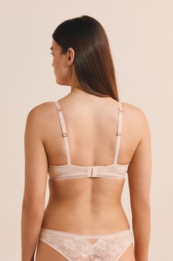 Soutien-gorge coques fines en dentelle;${refinementColor}