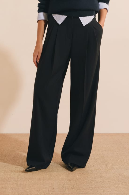 Pantalon coupe droite;${refinementColor}