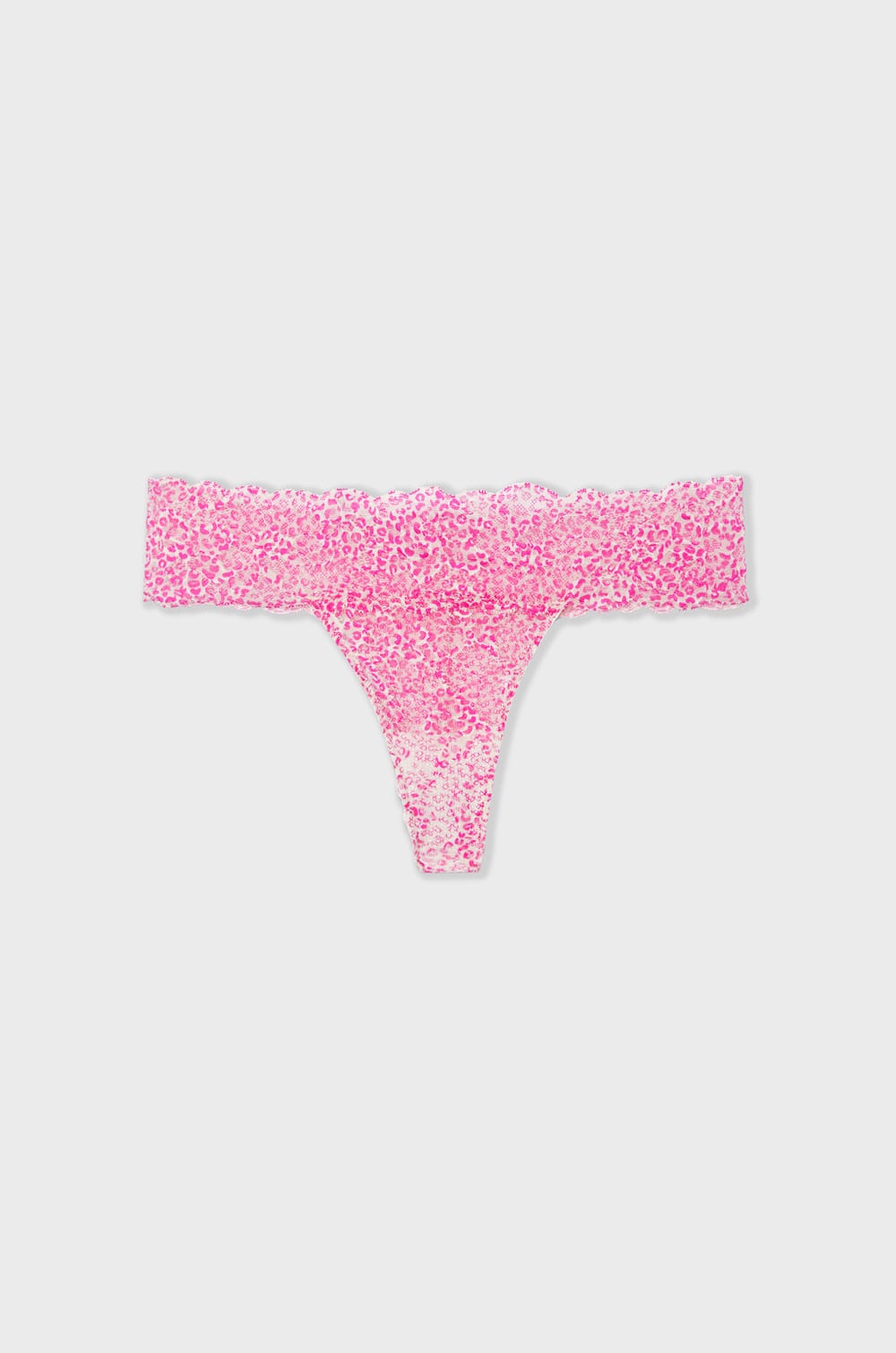 Printed Lace Thong;${refinementColor}