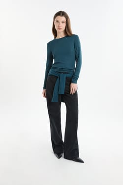 T-Shirt mit langen &Auml;rmeln aus Baumwolle;${refinementColor}