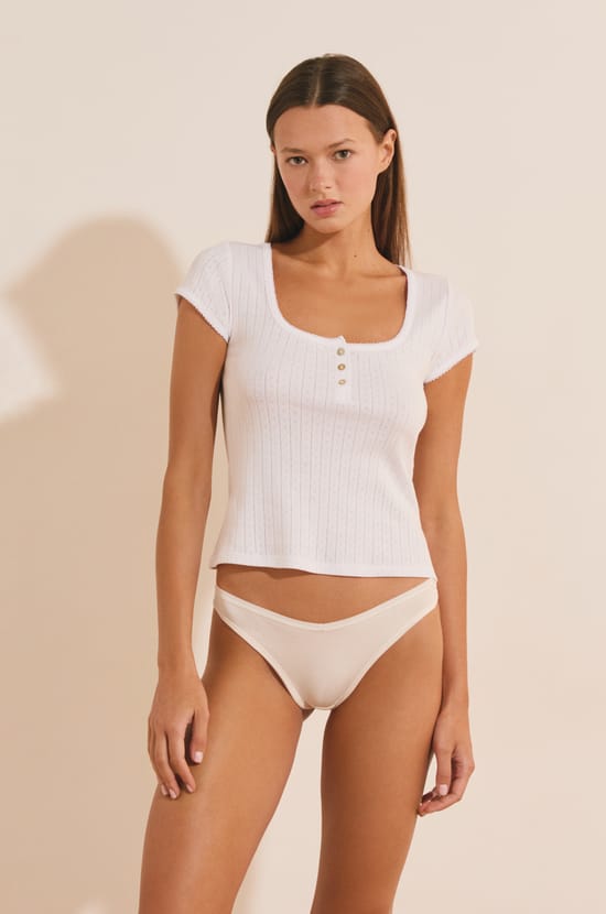 Lot de 3 tangas en coton;${refinementColor}