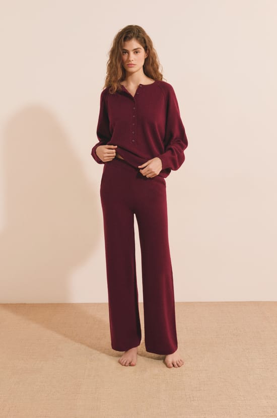 Pantalon de pyjama 100% cachemire;${refinementColor}