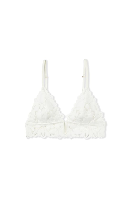 Triangle Bra with Lace;${refinementColor}