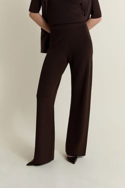 Pantalon large en maille;${refinementColor}