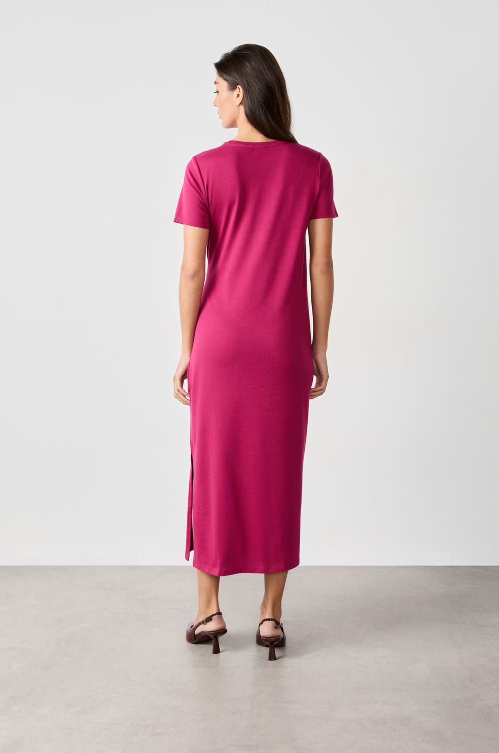 Robe longue à nouer;${refinementColor}