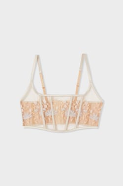 Corset bra with embroidery;${refinementColor}