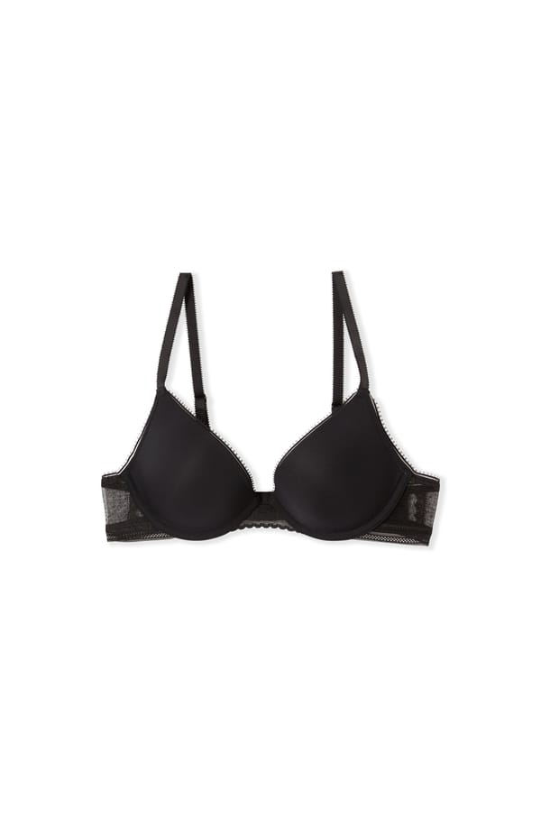 Bra N.2 - The Plunge Push-up with Lace Details;${refinementColor}
