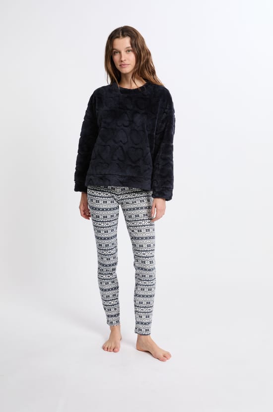 Pyjama 2 pièces à motifs;${refinementColor}