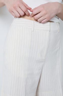 Striped Bermuda shorts;${refinementColor}