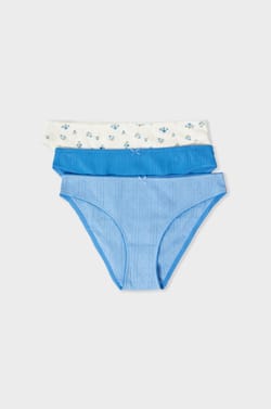 3er-Pack Baumwollslips;${refinementColor}