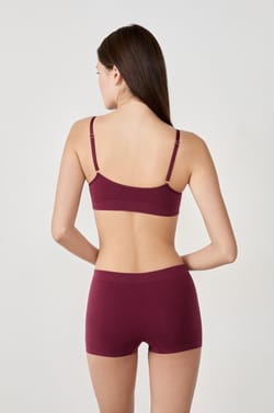 Soutien-gorge brassière sans coutures en coton biologique;${refinementColor}