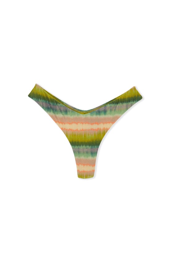 Bas de maillot de bain br&eacute;silien high leg imprim&eacute; paillet&eacute;;${refinementColor}