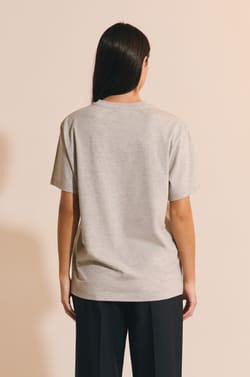 Camiseta de manga corta de algod&oacute;n bordada;${refinementColor}