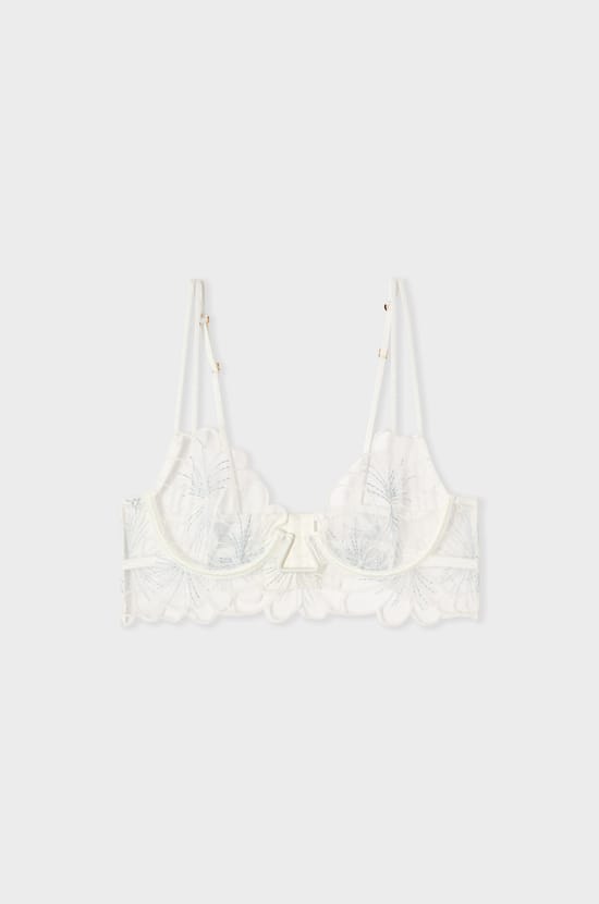 Soutien-gorge bustier en broderie;${refinementColor}