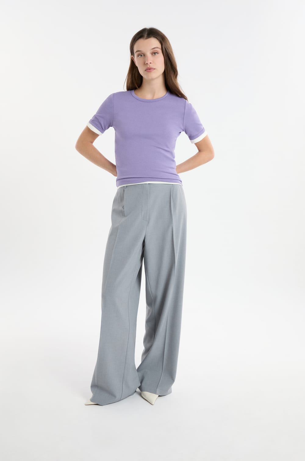 T-shirt manches courtes avec coton;${refinementColor}